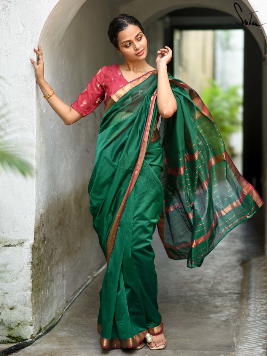 Shop Cotton Silk Sarees Online at Best Price | Craftyle