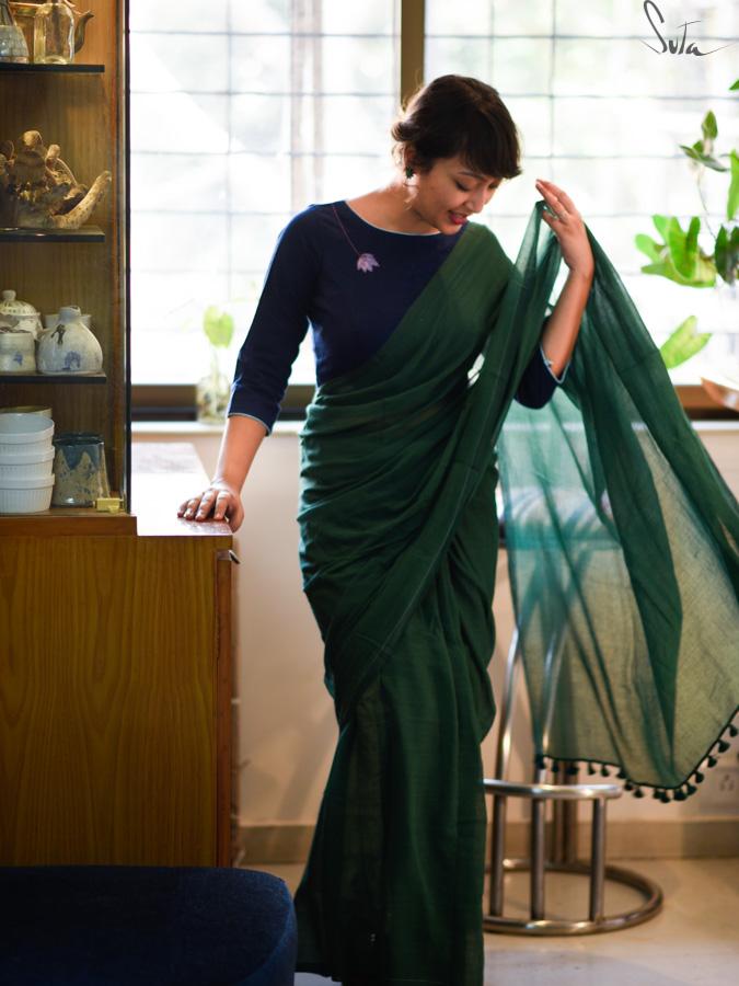 Brand Name : Suta Bombay Contact : https://www.instagram.com/suta_bombay/ |  Latest saree trends, Traditional sarees, New saree designs