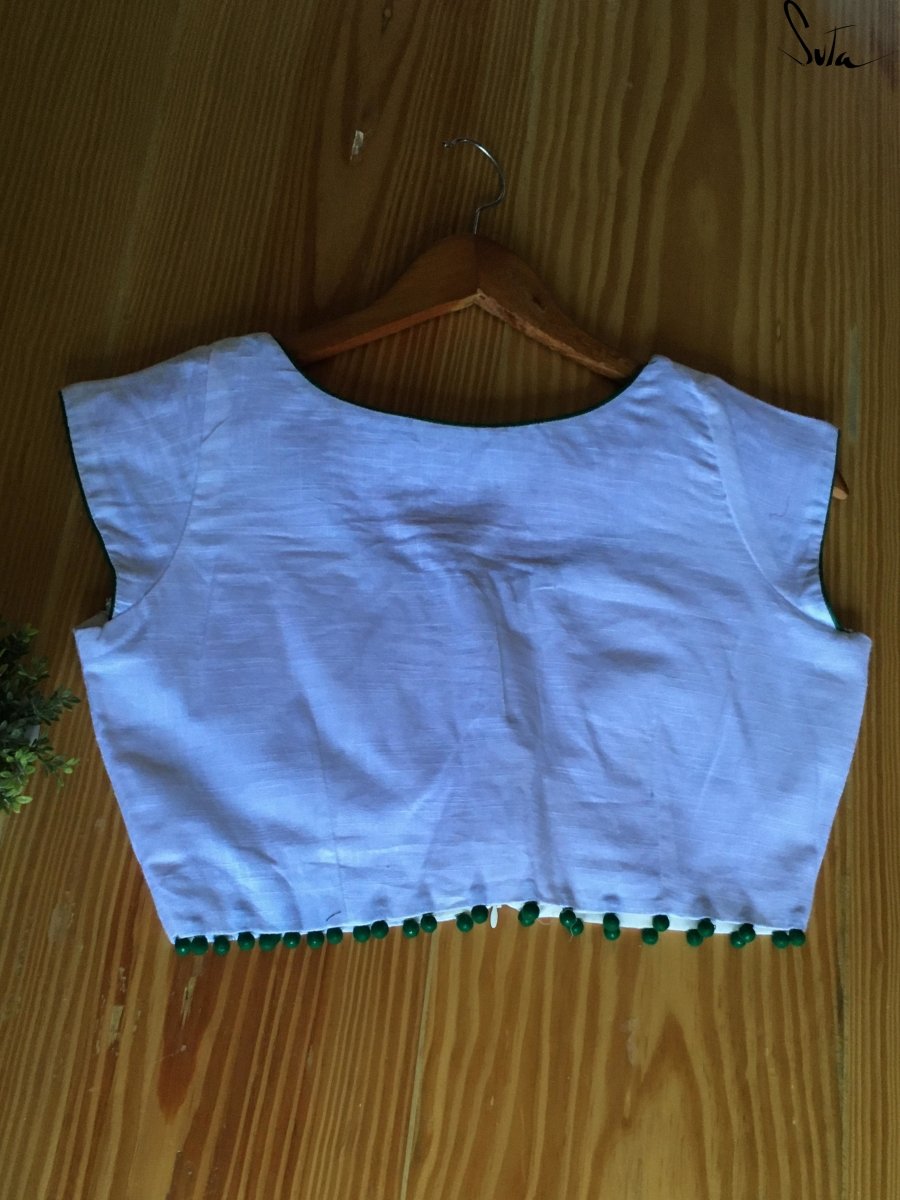 Peace green blouse (Blouse) - suta.in