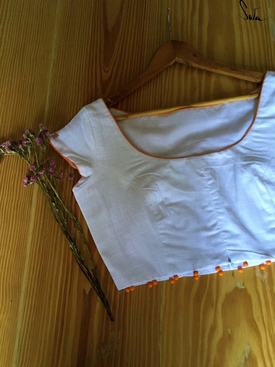Peace orange blouse (Blouse) - suta.in