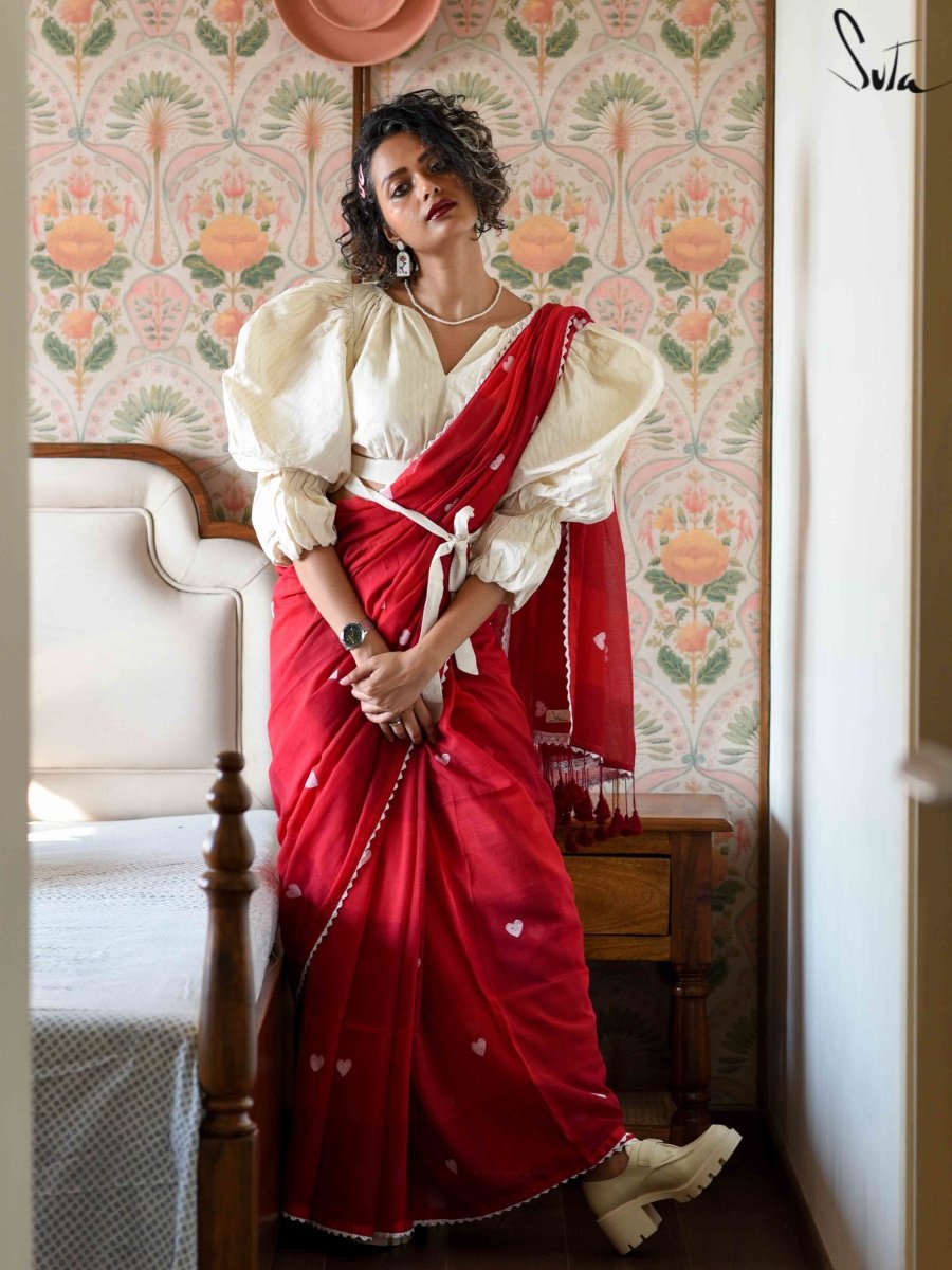 Shop Online Latest Red Sarees For Women