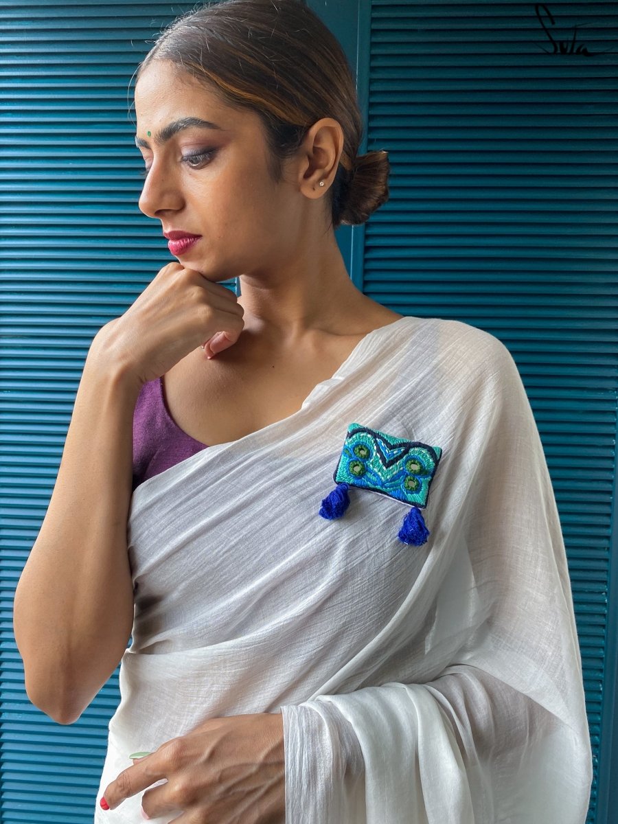 Samundar Ki parchaai (Brooch) - suta.in