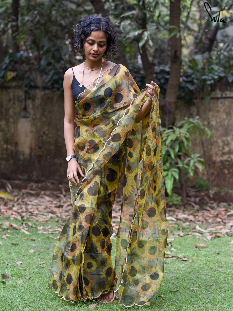 Chandni Floral Draped Saree