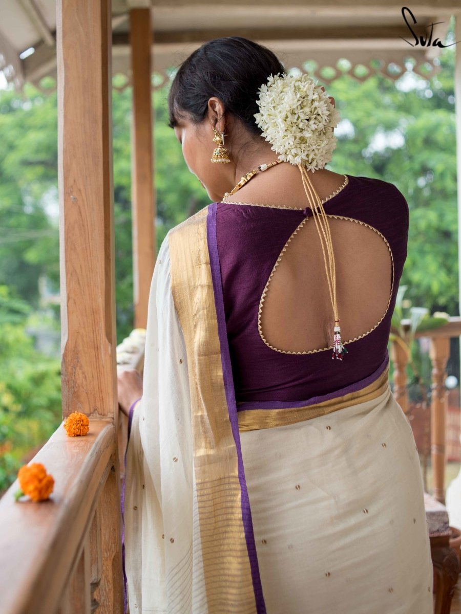Greeny | Set saree, Kerala traditional saree, Kerala saree blouse designs